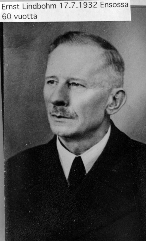 ernst lindbohm 17.7.1932 60 v enso
