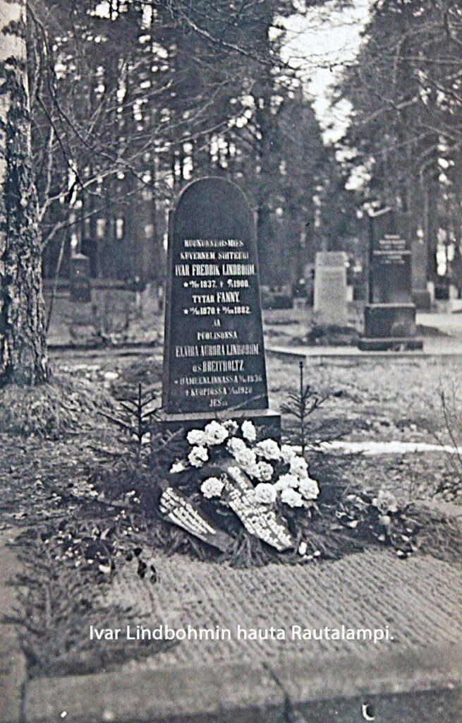 ivar lindbohmin hauta rautalampi