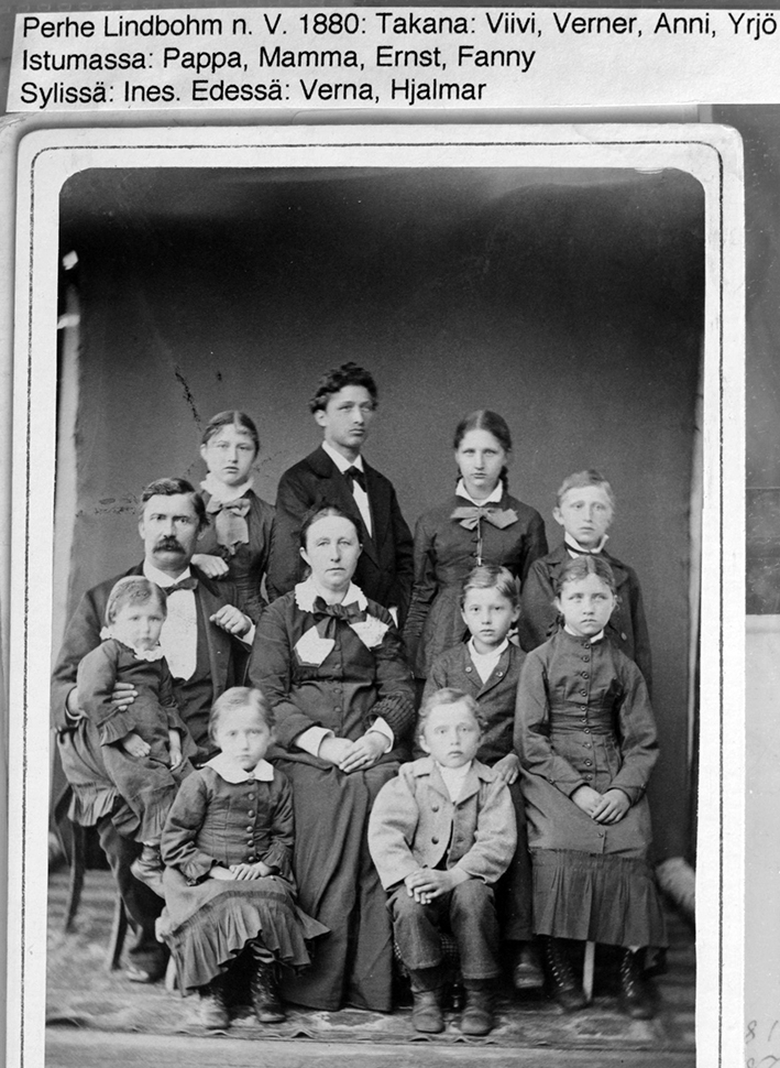 perhe lindbohm 1880