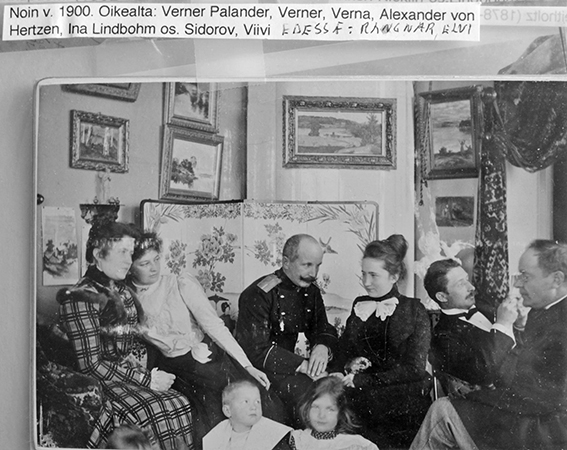 1900 verner palander verner verna alexander von hertzen iin lindbohm os sidorov viivi edessä ragnar alvi
